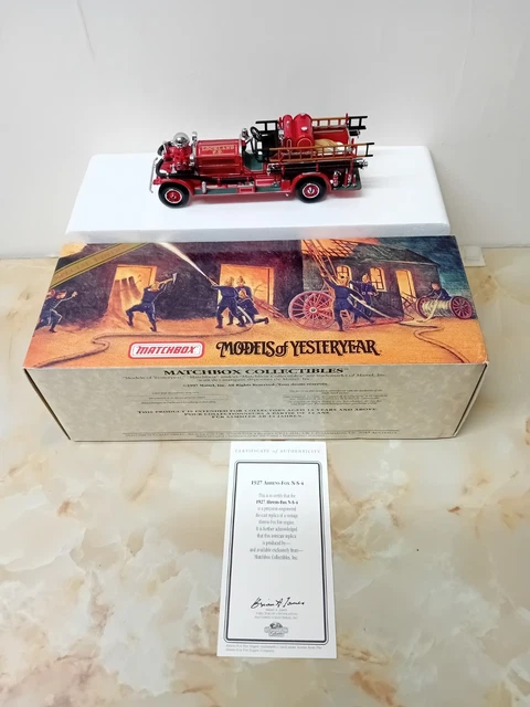 MATCHBOX COLLECTIBLES YSFE04 Fire Series 1927 Ahrens Fox Fire Engine £ ...