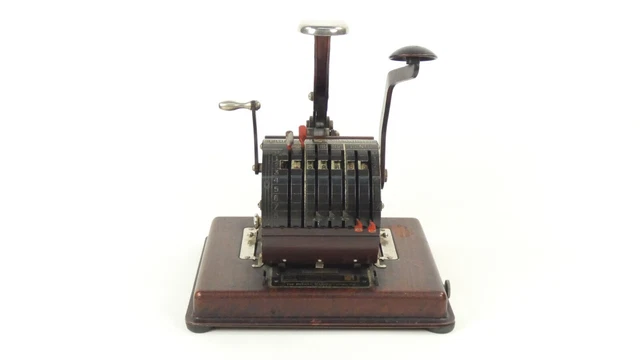PROTECTOR DE CHEQUES THE LIGHTING AÑO 1920 CHECK WRITER Scheckspare