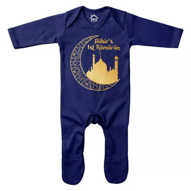 Custom 1st Ramadan Romper Suit Personalised Eid Baby Celebration Muslim Gift