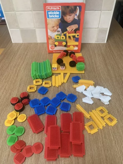 Vintage Playskool Stickle Bricks 1981