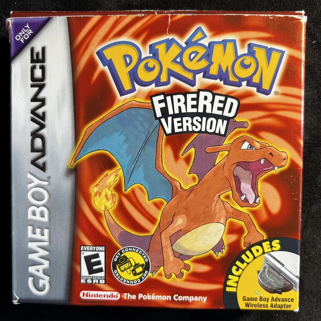 POKÉMON FIRE RED Nintendo Gameboy Advance GBA CIB Complete w/ Wireless ...