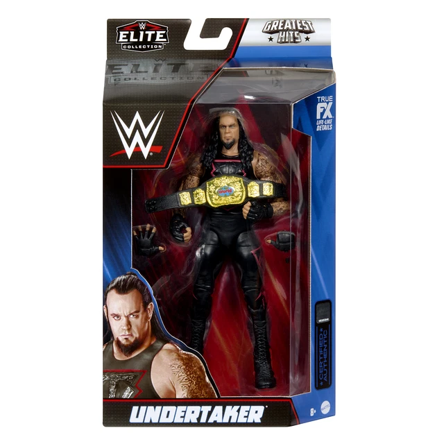 WWE Action Figure The Undertaker Elite Greatest Hits 7" - Wrestler Giocattolo Da Collezione