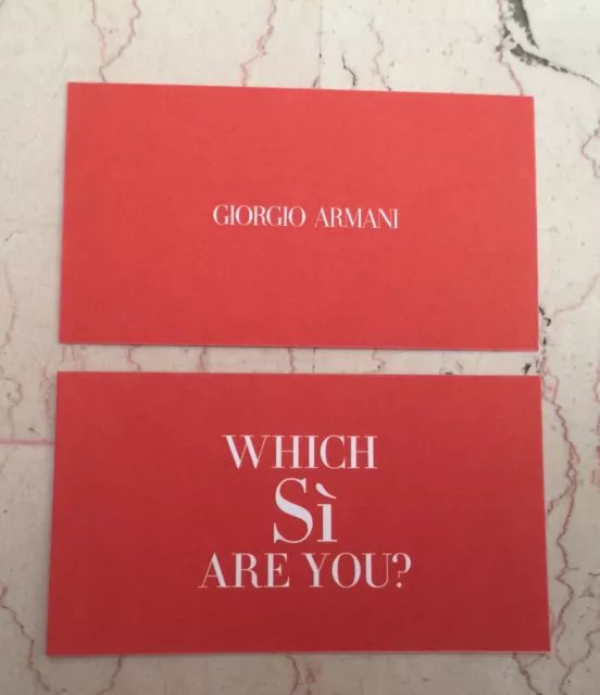 Carte parfumée Si De Gorgio Armani