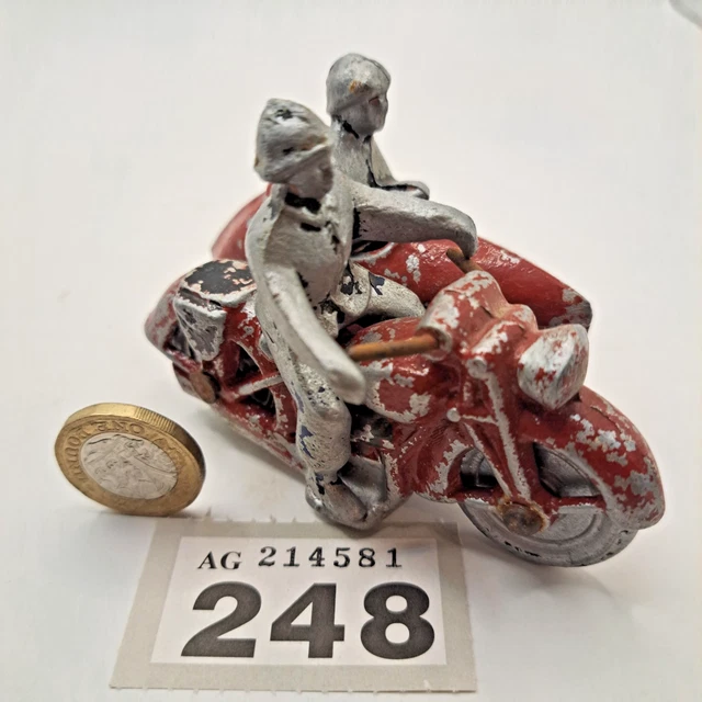 Jouet Ancien – Moto En Aluminium, Pièce Vintage à Collectionner