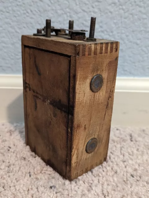 Antique Original Model T or Model A Ford Wooden Battery/Ignition Coil Box 1914