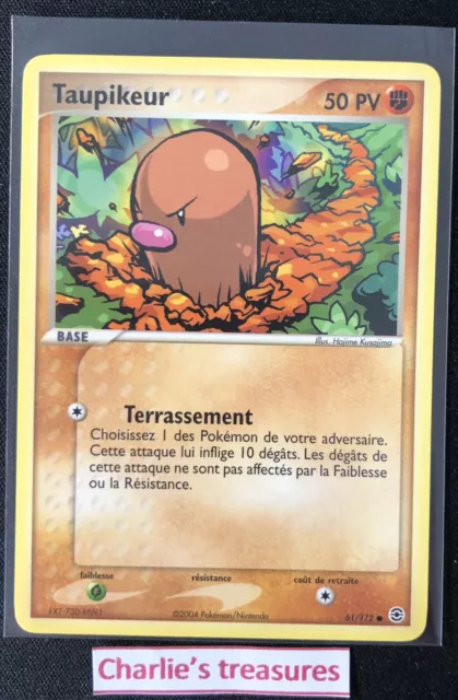 Carte Pokemon - Taupikeur - 61/112 - Rouge Feu Vert Feuille - FR - NM+ / NEUF