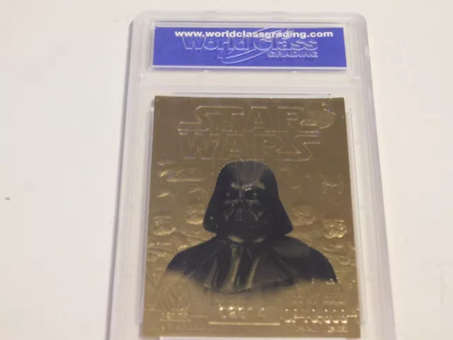 1996 Score Board 23KT Gold Yoda Star Wars-Darth Vader Ed. Graded10 Limited