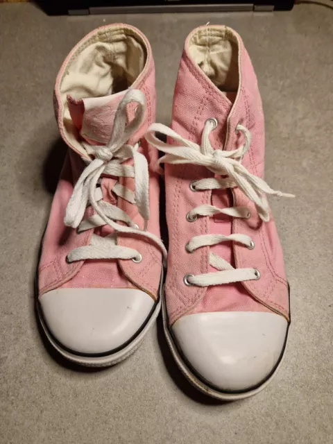 PINK DUNLOP ORIGINALS Hi Top Trainers Size UK 2 US 3. Teens. 7.21 PicClick UK