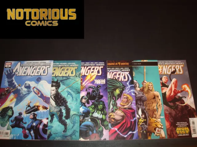 Avengers 8 9 10 11 12 13 Complete Comic Lot Run Set Jason Aaron Marvel War Realm