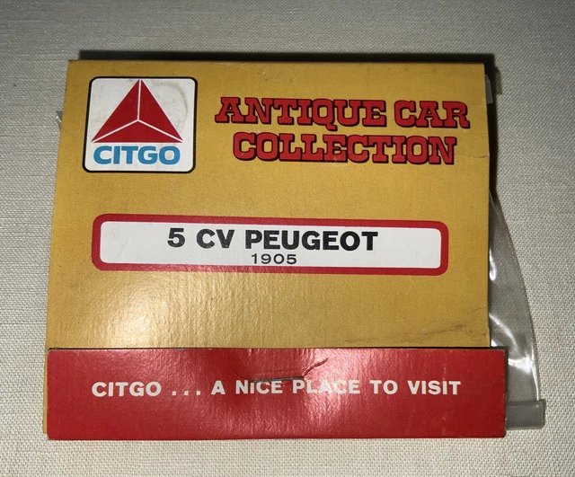 VINTAGE CITGO 1905 5 Cv Peugeot Antique Car Collection Sealed In