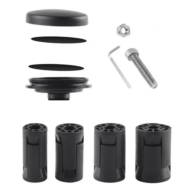 Déverrouillage Rapide Pour Vélo De Route VTT/brochettes De Vélo En Alliage D'aluminium Pour Vélo Moyeu Roue Avant Et Arrière (Noir