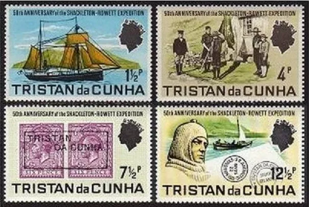 Tristan da Cunha 153-156,MNH.Mi 153-156.Shackleton-Rowels expedition,50,1971.
