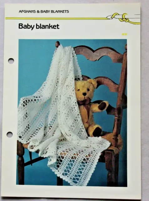 Vintage -Baby  Afghan / Blanket  Crochet Pattern
