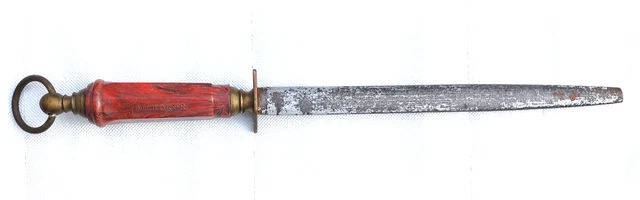Ancienne Feuille De Boucher Opinel – Couteau Art Populaire Vintage, Main Couronne