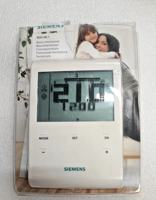 SIEMENS - Thermostat d'ambiance avec Programme horaire RDE100.1