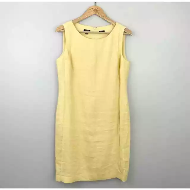 Talbots Yellow Irish Linen Dress