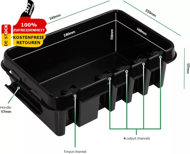 Wetterfester Anschlusskaste Stromkabelgehaus Zeitschaltuhren Verlängerungskabel 2