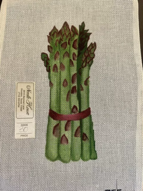 Asparagus Handpainted Needlepoint Canvas