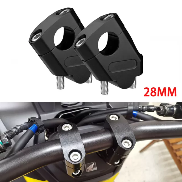 28MM Handlebar Riser Clamp Back Mount Bracket Clamp Extend For Honda ADV150 160