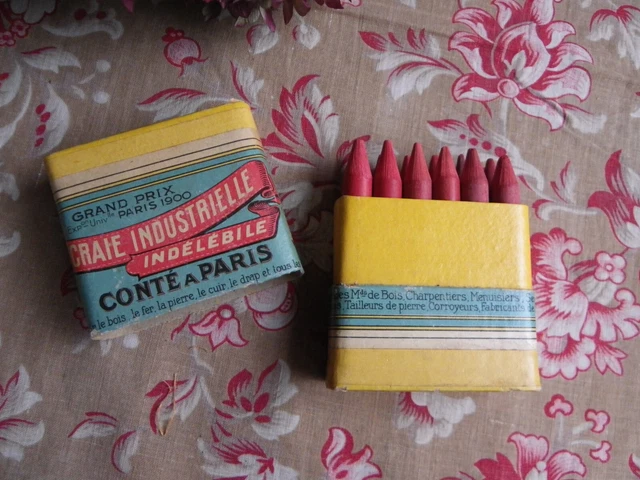 Ancienne Boîte De 11 Crayons Conté SNCF – Objet Vintage De Collection – Occasion