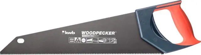 KWB WOODPECKER-Handsäge Antihaft-beschichtet 450 mm 11Z/1" ergonomischer Griff