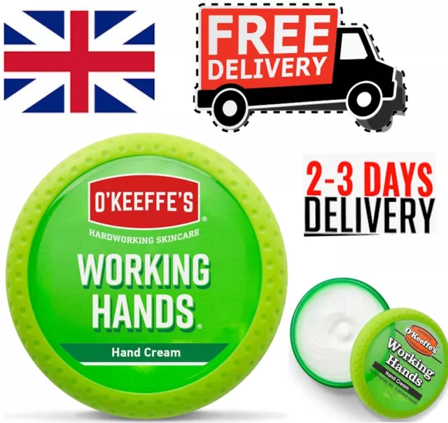 O’Keeffe’s Working Hands 96g Jar - Hand Cream for Extremely Dry Cracked Hands UK