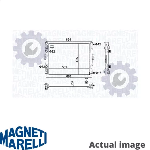 RADIATOR ENGINE COOLING FOR RENAULT SCÉNIC/II/GRAND MEGANE/Coupé-Cabriolet 1.6L