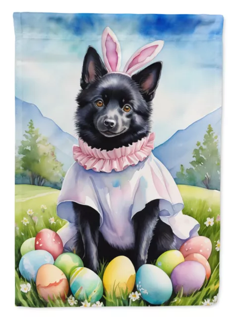 Schipperke Easter Egg Hunt Flag Canvas House Size DAC5166CHF