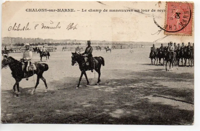 CHALONS SUR MARNE - Marne - CPA 51 - Military - Field of maneuvers a magazine