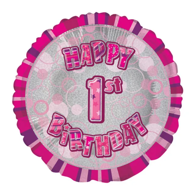 Unique Party - Ballon Happy Birthday (46cm)
