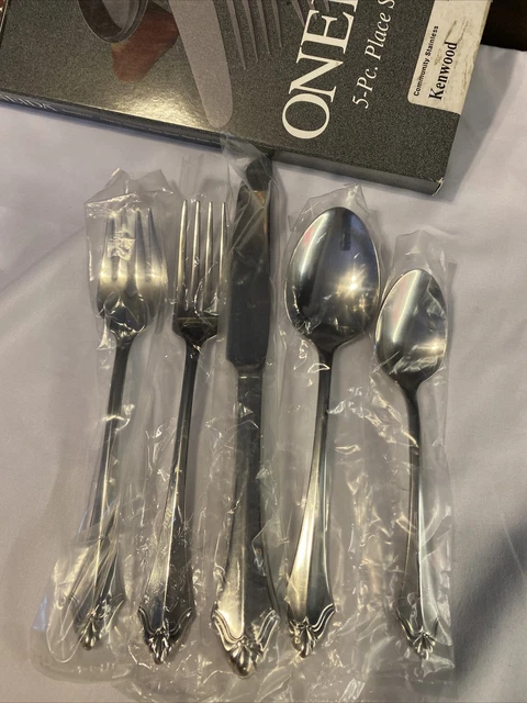 Two 5 Piece Place Settings Kenwood Stainless Steel Oneida Community NIB!