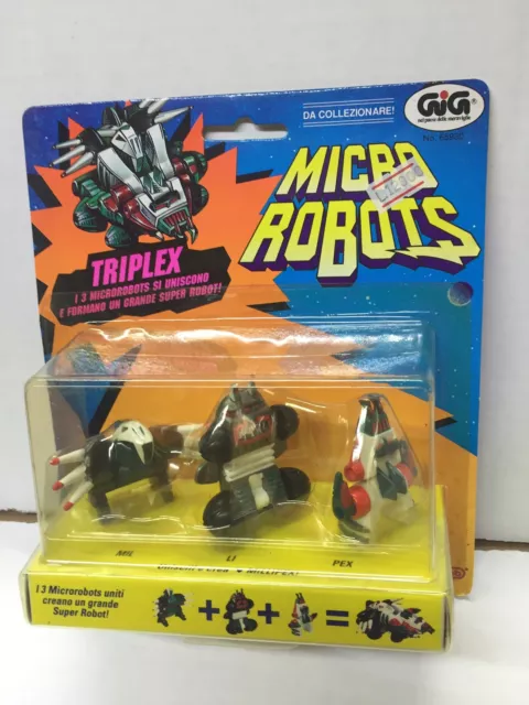 Galoob Micro Machines Z-Bots ZBots TRIPLEX SET di 3 ROBOTS #9 MOC, 1993