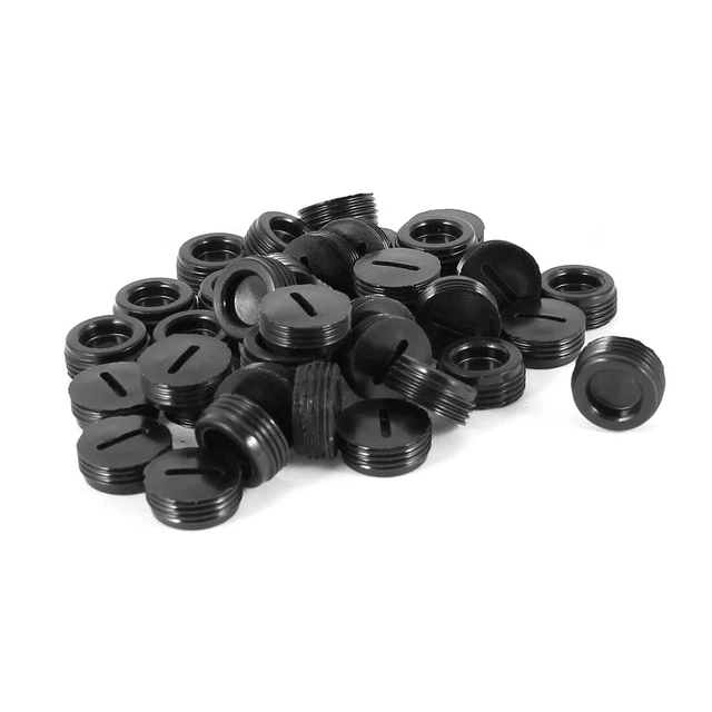 13.5mm Filettatura Motore Spazzola Carbone Supporto Tappo Copertura 40 Pezzi
