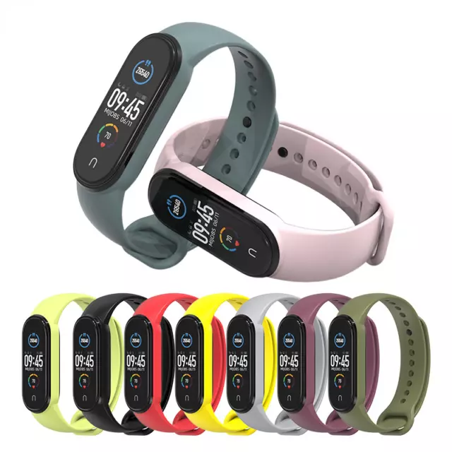 CINTURINO PER XIAOMI MI SMART BAND 3/4 5/6 BRACCIALE RICAMBIO SMARTWATCH silicon