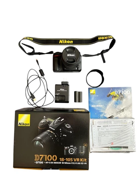 【新品未使用】Nikon D7100 18-105 VR Kit Nikon D7100 DSLR Camera with 18-105mm VR Lens -Near Mint