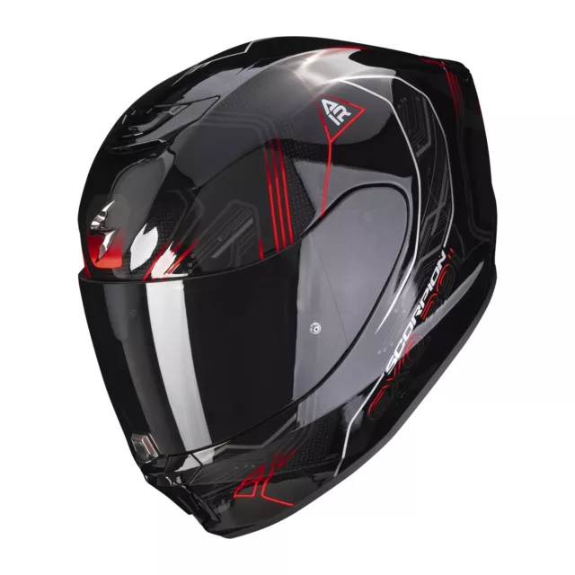 Motorrad Scorpion EXO-391 Spada Integralhelm (schwarz/rot) Gr: M (57)