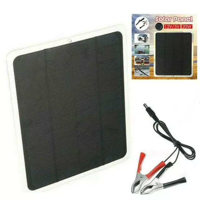 Chargeur de batterie de panneau solaire de bateau de voiture  20W 12V extérieur