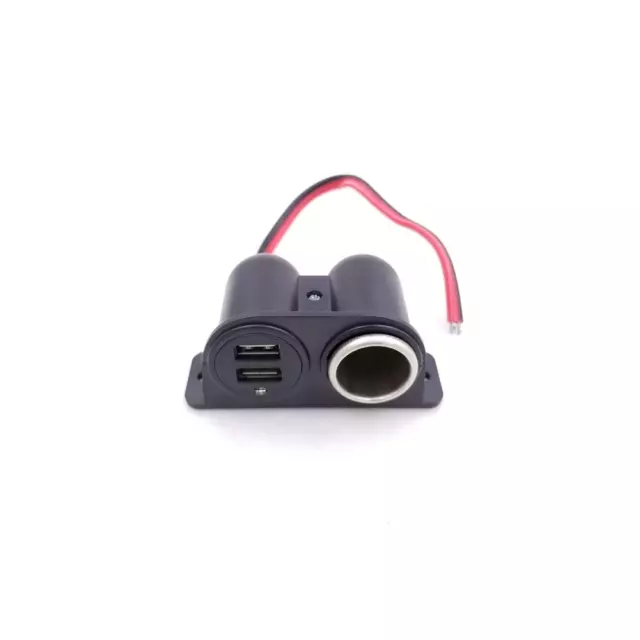 Splitter universale antipolvere 12 V/24 V due porte USB caricabatterie rapido auto sigaretta