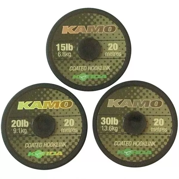 Korda NEW Kamo Coated Braid Fishing Hooklink Hooklength *All Sizes*