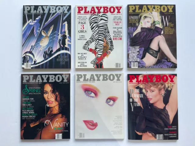 1988 Playboy Magazine 11 Issues - Jan/Feb/Mar/Apr/May/Jun/Aug/Sept/Oct/Nov/Dec