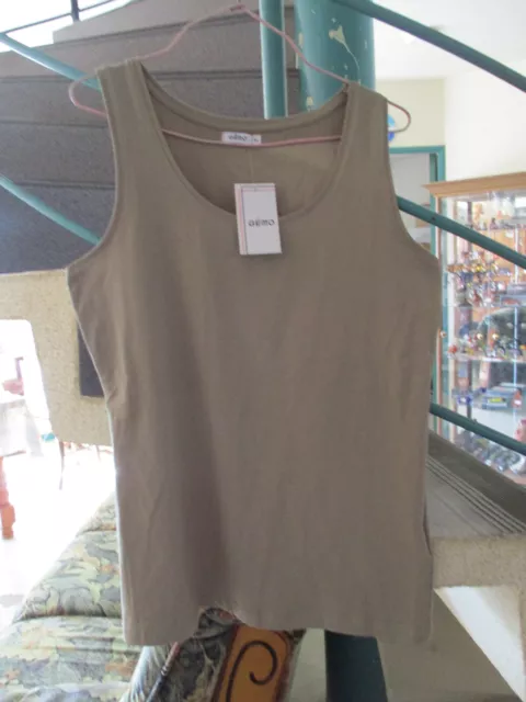 Débardeur kaki Taille XL Marque GEMO Femme Neuf avec étiquette