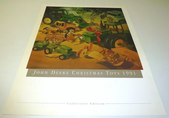 John Deere Collector Print "Collector Toys 1991" New