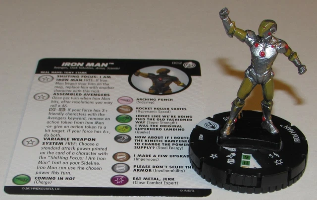 IRON MAN 002 Captain America and the Avengers Marvel Heroclix