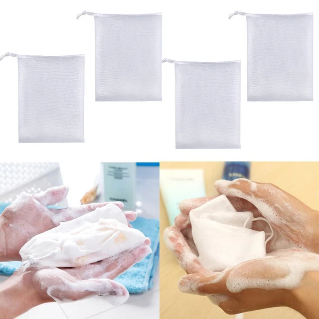 peau Pendaison Filet de mousse de savon Outils de nettoyage Baokou Sac à savon
