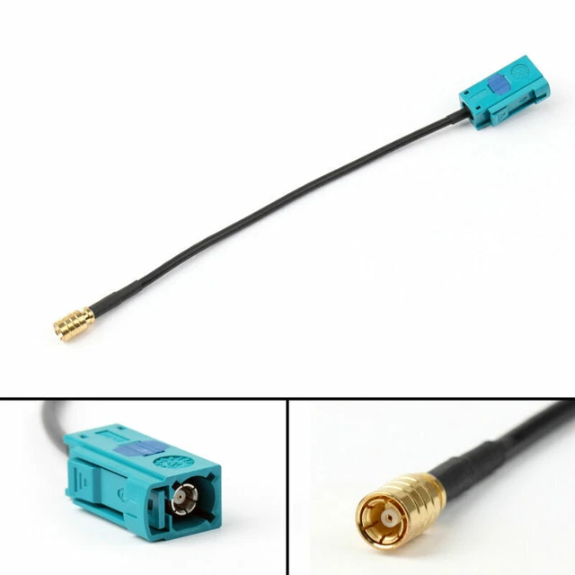 Fakra Female Jack "Z" To SMB Female RF 15CM RG174 Cable Pour Neutral Coding