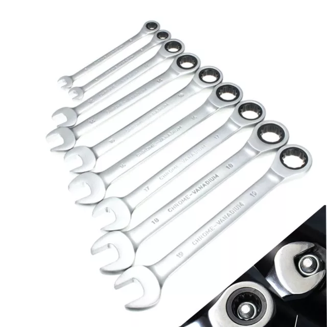 72 Teeth Gear Nut Tool Socket Spanner Reversible Ratchet Wrench Ratcheting Kit