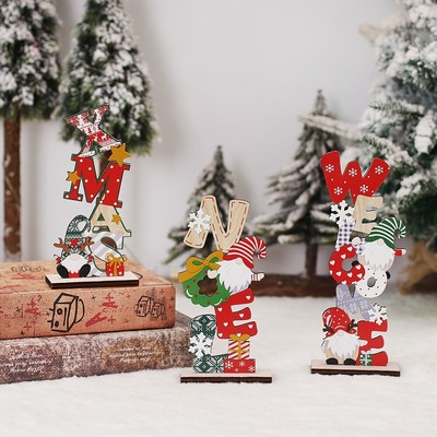 Rustique Maison Jardin Décoration Arbre en Bois Naturel Noël Tenture Pendentif 