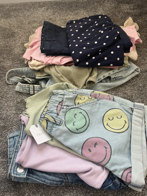 Girls Summer Bundle - Age 7/8 - Denim Shorts / Tops / Summer Dress / Dungarees