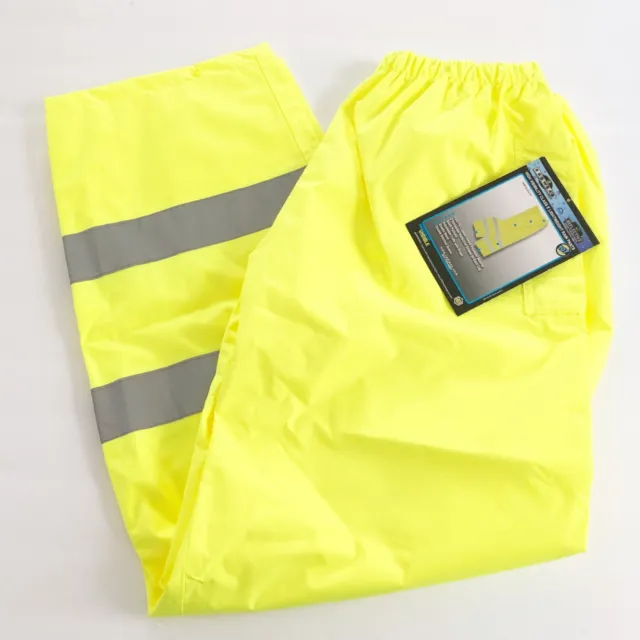 Pantalones de lluvia reflectantes Radwear clase E talla grande amarillo nuevos con etiquetas RW10-ES1Y