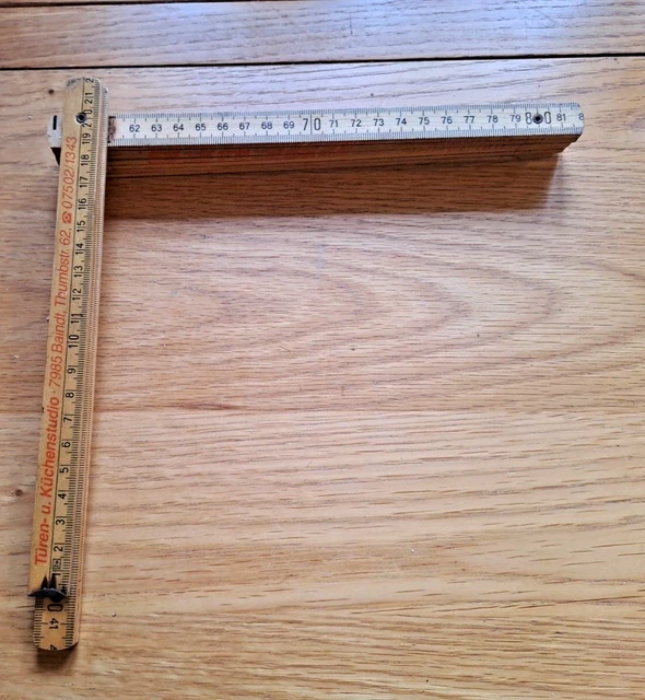 RARE GERMAN VINTAGE 2ft Fold Boxwood Rule Ruler £6.99 - PicClick UK